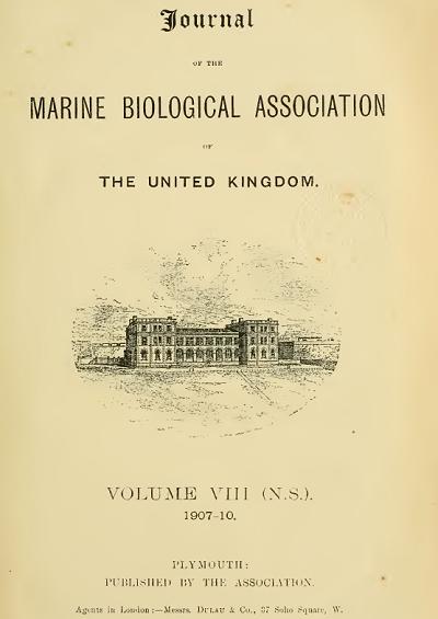 Journal of the Marine Biological Association of the United Kingdom New Series Volume 8