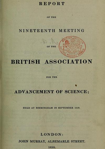 Lucernaria inauriculata Calvadosia campanulata Professor Owen Report British Association For The Advancement of Science 1850 Image